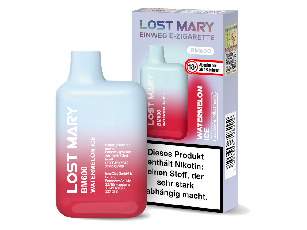 Lost Mary BM600 - Watermelon Ice - 20mg/ml