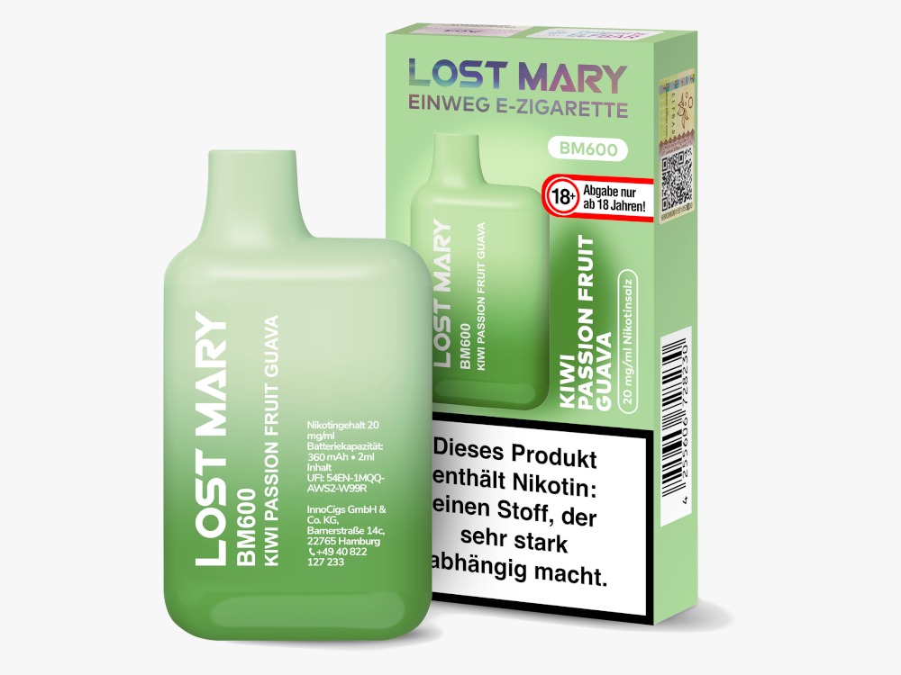 Lost Mary BM600 - Kiwi Passionfruit Guava - 20mg/ml