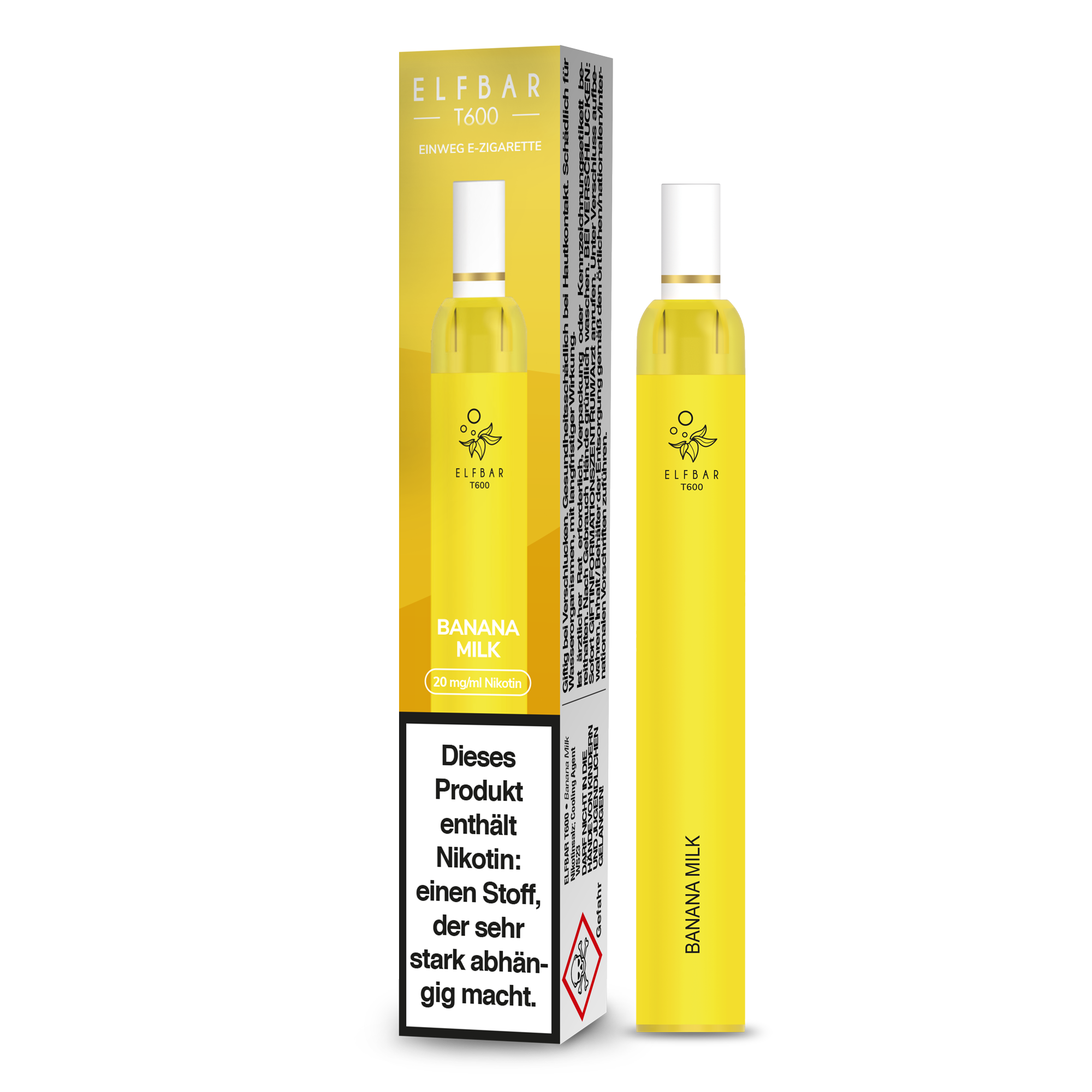 ELF BAR T600 - Banana Milk - 20mg/ml