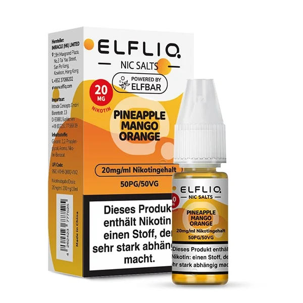 Elf Bar Elfliq 10ml - Pineapple Mango Orange - Nikotinsalz