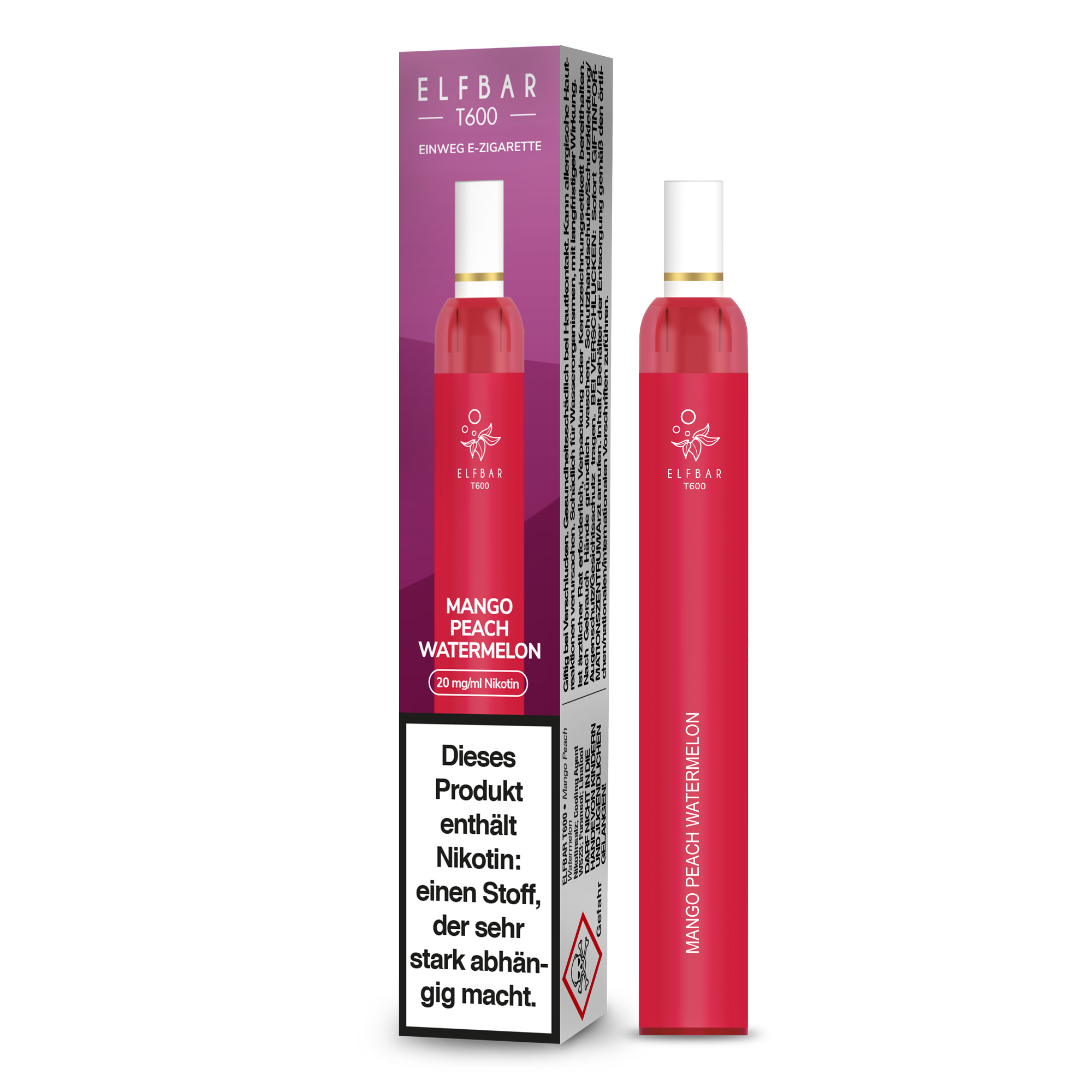 ELF BAR T600 - Mango Peach Watermelon- 20mg/ml