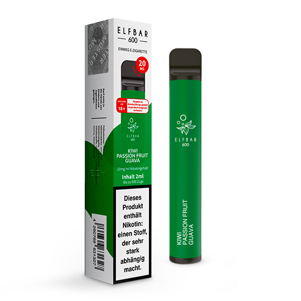 ELF BAR 600 - Kiwi Passion Fruit Guava - Ohne Nikotin