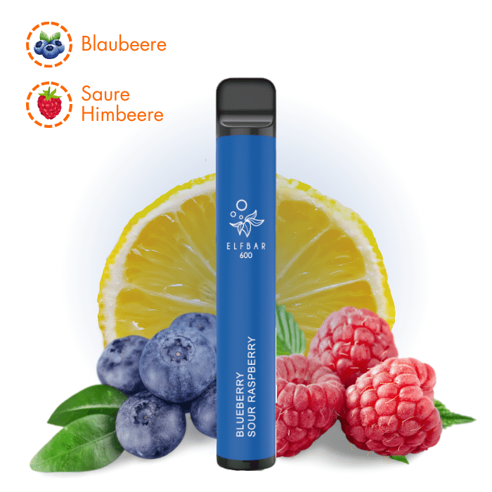 ELFBAR 600 - Blueberry Sour Raspberry - Mit Nikotin ELFBAR 600 - Blueberry Sour Raspberry - Mit Nikotin