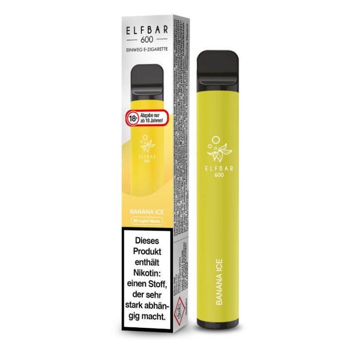 ELF BAR 600 - Banana Ice - 20mg/ml - 20 mg
