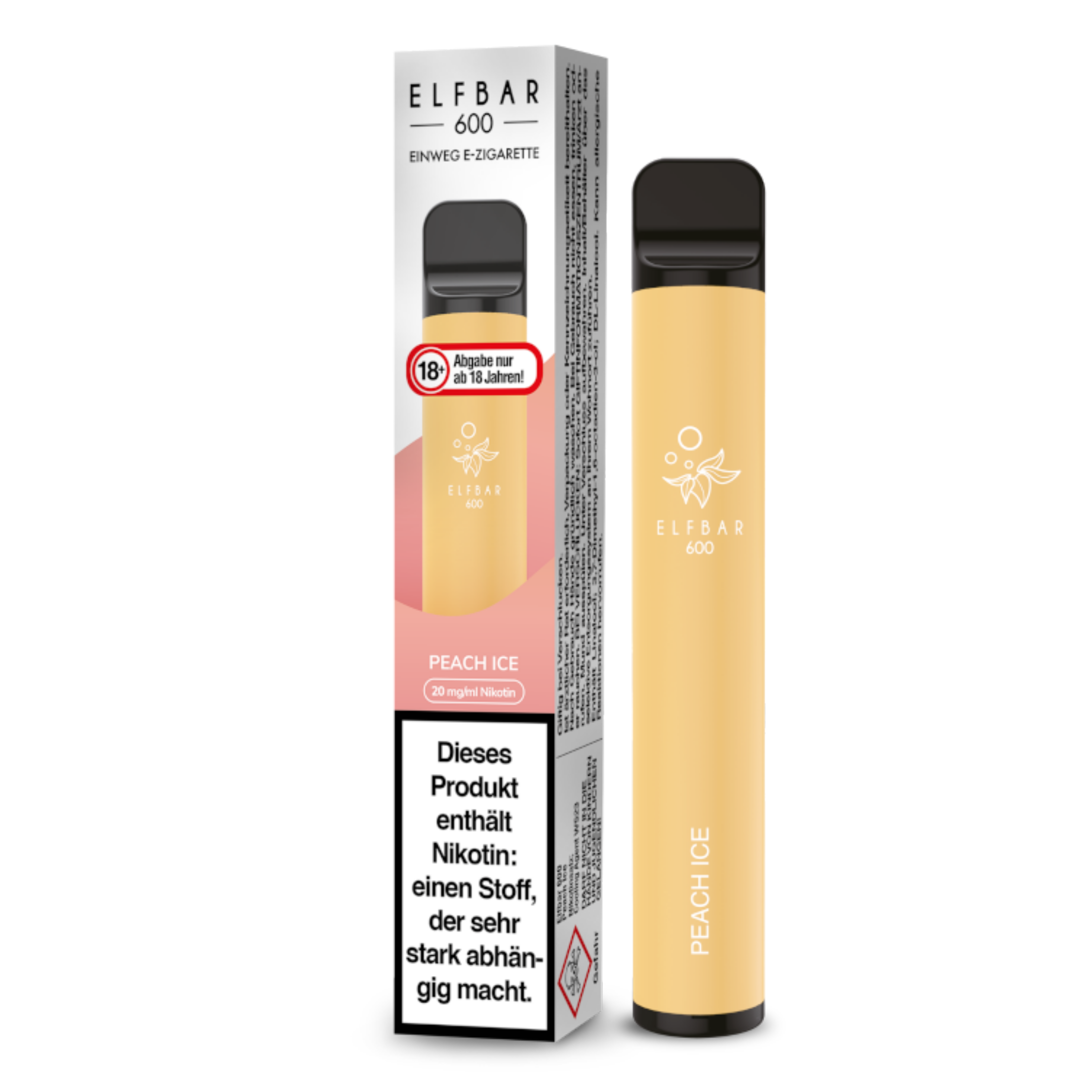 ELF BAR 600 - Peach Ice - 20mg/ml