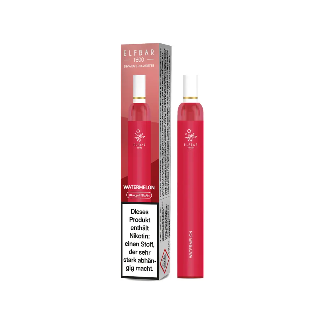 ELF BAR T600 - Watermelon - 20mg/ml ELF BAR T600 - Watermelon - 20mg/ml