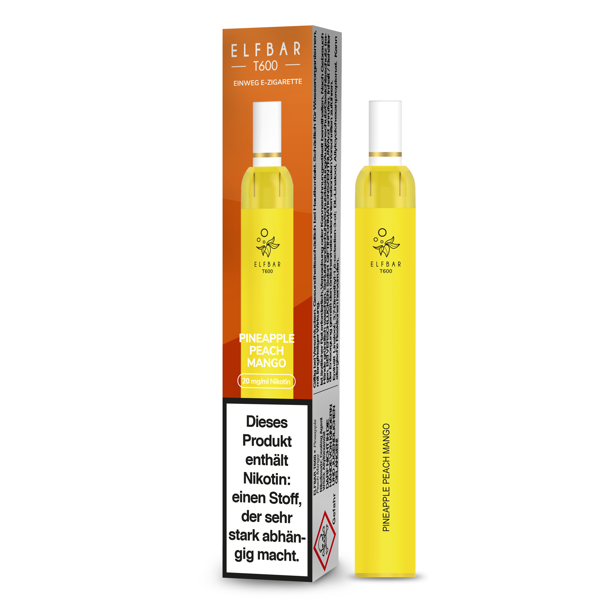 ELF BAR T600 - Pineapple Peach Mango- 20mg/ml